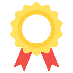 An icon design of award badge