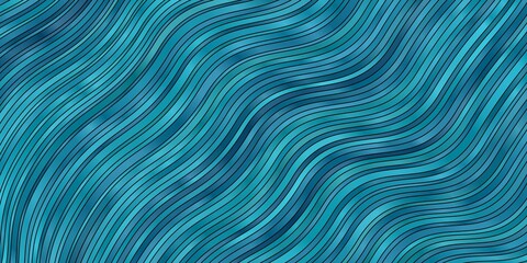 Dark BLUE vector background with bent lines.