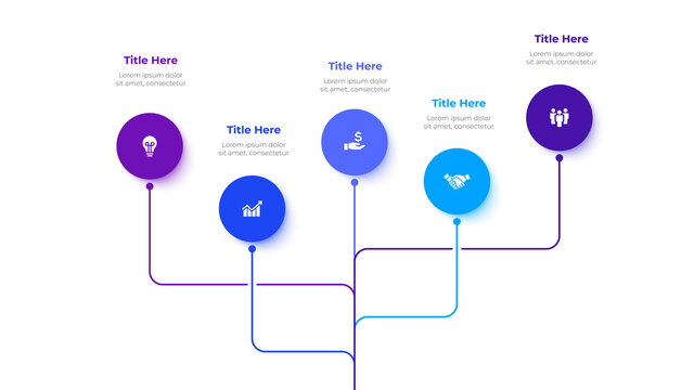 Vector Infographic label design template with icons and 5 options or steps. Can be used for process diagram, presentations, workflow layout, banner, flow chart, info graph