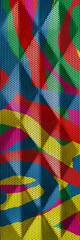 metal grid or mesh texture with dot pattern colorful for background.