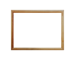 Wood frame or photo frame isolated on the white background. Object with clipping path. Vintage, Retro frame ideal for advertisement background and photography concept. Picture frame isolated on white.