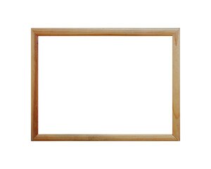 Wood frame or photo frame isolated on the white background. Object with clipping path. Vintage,...