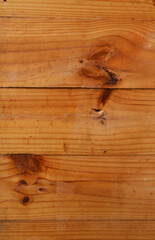 Brown wooden wall. Vertical view.