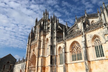 Fototapeta na wymiar Monastery of Batalha, Portugal. Landmarks of Portugal.