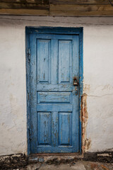 Fototapeta na wymiar Closed Old vintage wood Door