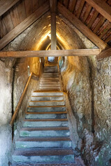 Stone stairs photographed in Bavaria and without artificial light