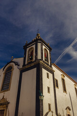 Facade and bell tower of the Igreja de São Pedro ( Saint Peter's Church )