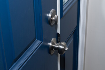 door handle and lock enter private residential