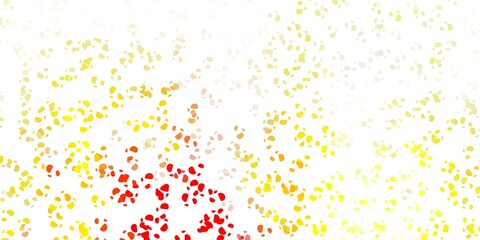 Light orange vector texture with memphis shapes.