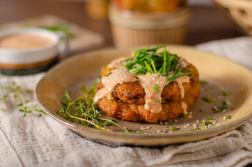 Organic potato pancakes