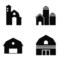 Farm vector icon set. ranch illustration sign collection. garden symbol or logo.