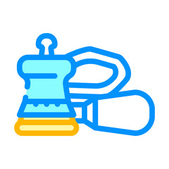 orbital sander tool color icon vector. orbital sander tool sign. isolated symbol illustration