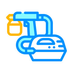spray gun tool color icon vector. spray gun tool sign. isolated symbol illustration