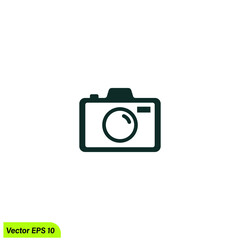 camera icon vector illustration simple design element logo template
