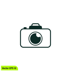 camera icon vector illustration simple design element logo template