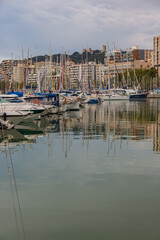 Fototapeta na wymiar Harbour, marina, port of Palma de Mallorca, spain