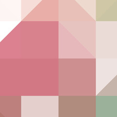 Fototapeta premium Abstract color Low-Polygones Generative Art background illustration