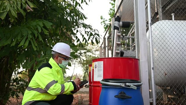Engineer checks the fuel, checks the delivery of goods, checks the validity of the product.