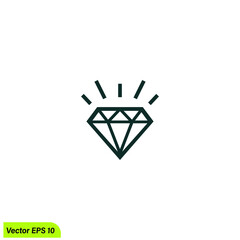 Diamond icon vector illustration logo template