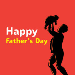 Happy Fathers' day. Father love. family design concept. good to use for gift card, greeting card ,banner etc.