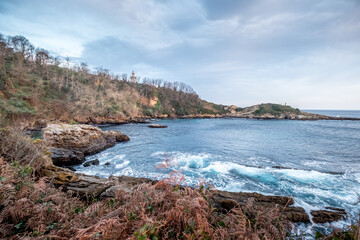 Rough coastline of the Basque Country