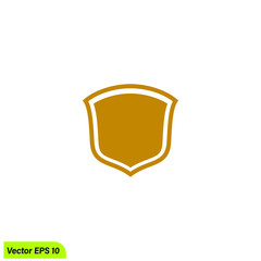 shield icon protection symbol logo template