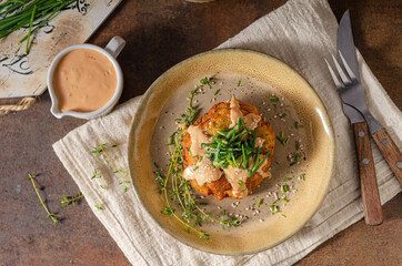 Organic potato pancakes
