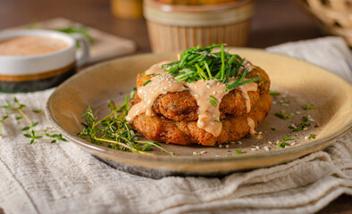 Organic potato pancakes