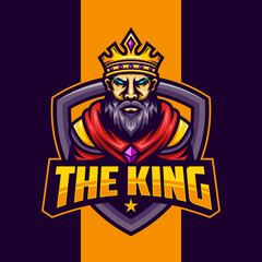 king mascot logo. esport logo design © DARIM
