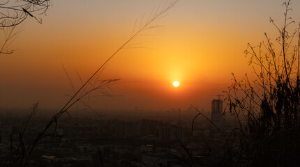 Fototapeta premium Amanecer naranja