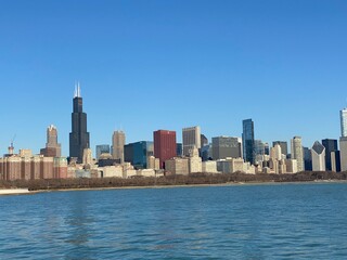 Obraz na płótnie Canvas Windy City Chicago beautiful skyline