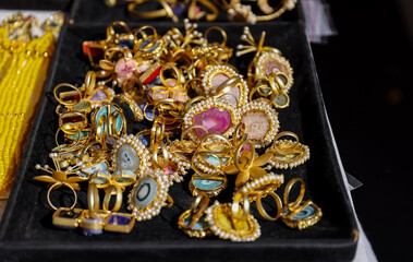 Indian ethnic jewellery for women on display.