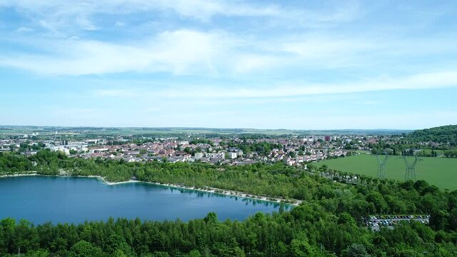 Parc naturel r&eacute;gional du Vexin fran&ccedil;ais vue du ciel