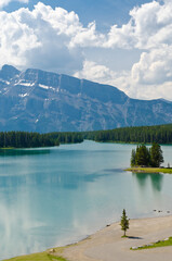 Majestic mountain lake in Canada.