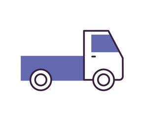 purple truck icon