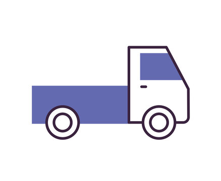 Purple Truck Icon