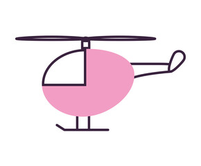 pink helicopter icon