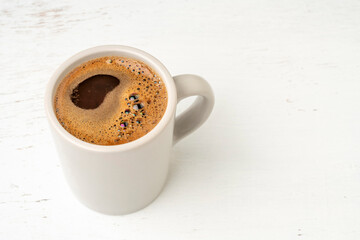 A cup of Turkish coffee on the table