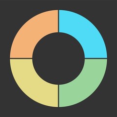 pie charts vector colorful info template.