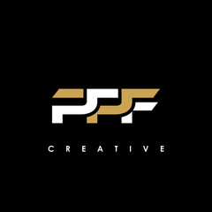 PPF Letter Initial Logo Design Template Vector Illustration