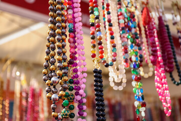 Indian ethnic jewellery for women on display.