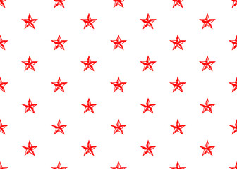 Red stars. Seamless texture. For design.