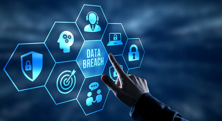 Internet, business, Technology and network concept. Cyber security data protection business...