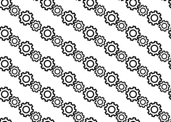 Gear. Seamless background. For wrapping paper design and printing.