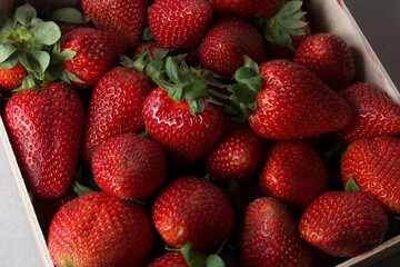 caja de fresas