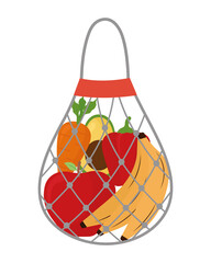 bag with vegetables