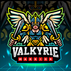 Valkyrie mascot. esport logo design