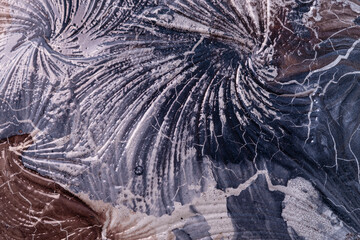 Abstract ceramic background in blue brown tones