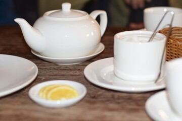 teapot and cup