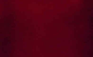 vintage leather texture backgroung in red color. closeup view of suede. blank page of leather texture background with rough and grunge skin, full frame. 